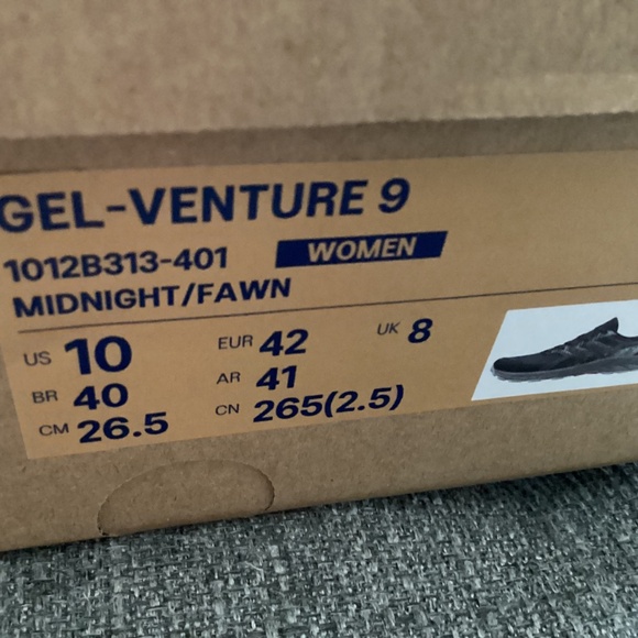 Asics Women's Venture 9 Trail Running Sneakers, size 10 - Picture 5 of 10